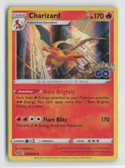 Charizard Holo Rare Pokemon GO 010/078 NM - Image 1