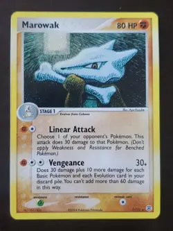 Pokemon Marowak EX FireRed & LeafGreen 7/112 Holo Rare - Image 1