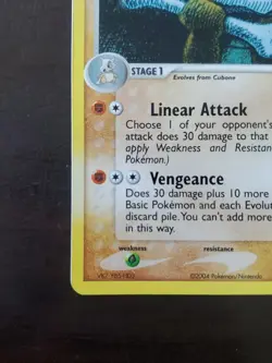 Pokemon Marowak EX FireRed & LeafGreen 7/112 Holo Rare - Image 5