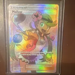 Pokemon Mallow Full Art Ultra Rare 145/145 Holo SM-Guardians Rising English TCG - Image 1
