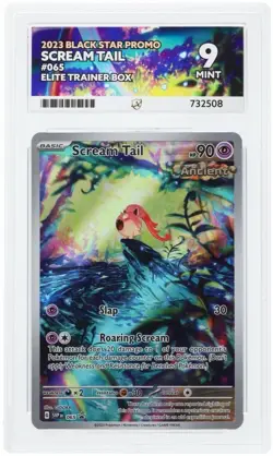 ACE 9 Scream Tail SVP 065 Pokemon Center Stamped Black Star Promo Card TCG - Image 1