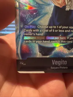 Vegito SCR FB02-139 Alternate Art Dragon Ball Fusion World Card - Image 5