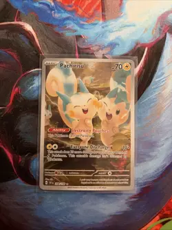 Pokemon TCG Pachirisu Holo Card 208/198 Scarlet & Violet Illustration Rare - Image 1