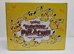 Pokemon Electric PIKACHU Database Box - Complete Set! Sealed Box - Image 1