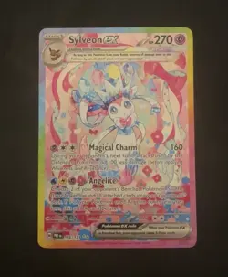 Pokemon Sylveon ex 156/151 Holo Rare Promo Card 151 Set English EX Fairy - Image 1
