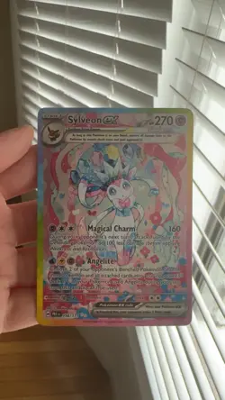 Pokemon Sylveon ex 156/151 Holo Rare Promo Card 151 Set English EX Fairy - Image 3