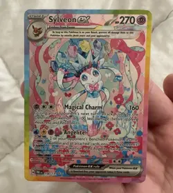 Pokemon Sylveon ex 156/151 Holo Rare Promo Card 151 Set English EX Fairy - Image 5