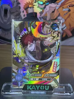 Kayou NARUTO Gaara Ultra Rare Foil MR-035 CASE HIT Full Art Card TCG NM - Image 1