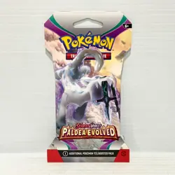1x Paldea Evolved - Scarlet & Violet Sealed Pokemon Card Sleeved Booster Pack - Image 1