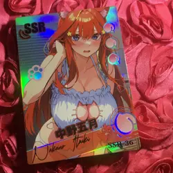 Itsuki Nakano The Quintessential Quintuplets WAIFU PEACH Goddess Anime SSR Card - Image 1