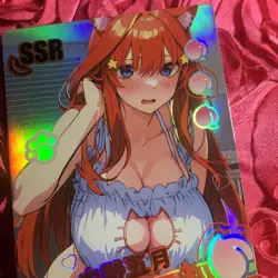 Itsuki Nakano The Quintessential Quintuplets WAIFU PEACH Goddess Anime SSR Card - Image 2