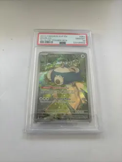 Pokemon TCG Snorlax 051 Scarlet & Violet 151 ETB Promo Card PSA - Image 1