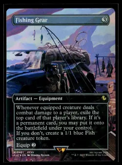 MTG Fishing Gear (Borderless) Commander: Final Fantasy Foil LP 461 - Image 1