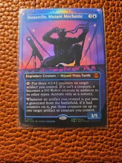 MTG: Donatello, Mutant Mechanic (Borderless) Teenage Mutant Ninja Turtles Foil - Image 1