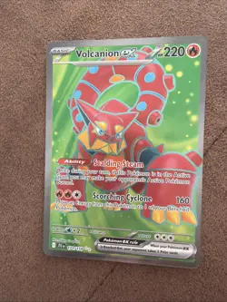 Pokemon TCG Journey Together Volcanion EX Full Art Holo Card 171/159 - Image 1