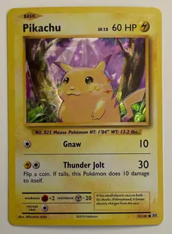 Pikachu 35/108 Pokemon TCG XY Evolutions Theme Deck Cracked Ice Holo MP - Image 1