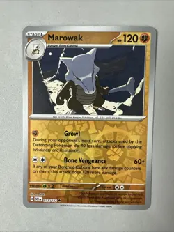 Pokemon TCG * SV Stellar Crown * 73/142 Marowak * REVERSE HOLO U * FRESH PK - Image 1