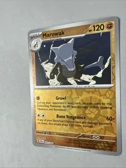 Pokemon TCG * SV Stellar Crown * 73/142 Marowak * REVERSE HOLO U * FRESH PK - Image 2