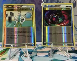 2011 Pokemon Reverse Holo Trainer Lot (2) Professors Elms TM & Lost Remover HP - Image 1