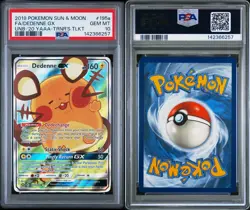 2019 Pokemon SM Unbroken Bonds Trainer Tool Kit: F/A Dedenne GX #195a PSA 10 - Image 3