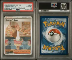 Pokemon Jasmine's Gaze Special Illustration Rare SV08 245/191 PSA 10 Holo 2024 - Image 3