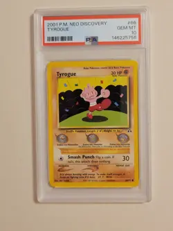 Tyrogue - Pokemon Neo Discovery #66 - Gem Mint PSA 10 - Image 2