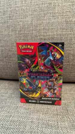 Pokemon Mega Evolution Phantasmal Flames Booster Bundle Sealed - Image 1