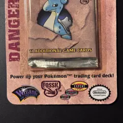 Pokemon Fossil Booster blister Lapras 1999 WOTC OPEN/EMPTY - Image 4