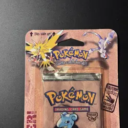 Pokemon Fossil Booster blister Lapras 1999 WOTC OPEN/EMPTY - Image 5