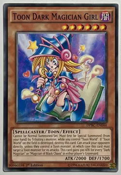 Toon Dark Magician Girl DPBC-EN044 (LP) Common 1st Edition Yu-Gi-Oh! TCG Card - Image 1