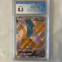 Pokemon TCG Charizard V SWSH050 Promo CGC 8.5 Holo Basic 220 HP Sword & Shield - Image 1