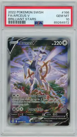 2022 Pokemon SWSH Arceus V Brilliant Stars #166 PSA 10 - Image 1