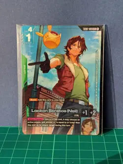 Lockon Stratos (Neil) - ST07-011 - Gundam Card Game Newtype Challange alt art - Image 1