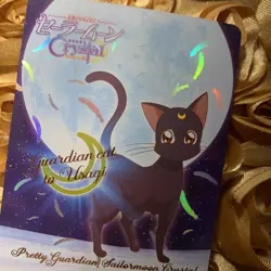 LUNA Sailor Moon CRYSTAL MOON edition CAT Goddess Beauty Anime Foil Girl Card - Image 3
