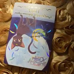 LUNA Sailor Moon CRYSTAL MOON edition CAT Goddess Beauty Anime Foil Girl Card - Image 4