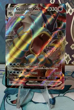Pokemon Gyarados VMAX TCG Full Art Holo Ultra Rare Dynamax Card 029/203 NM - Image 1
