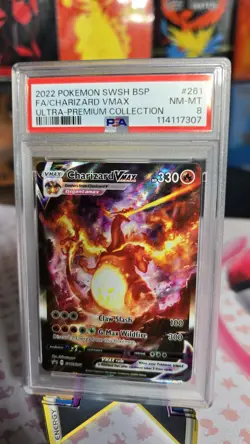 Charizard Vmax Pokemon SWSH Black Star Promo ULTRA RARE SWSH261 PSA-NM/MT 8 - Image 1