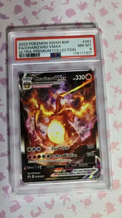 Charizard Vmax Pokemon SWSH Black Star Promo ULTRA RARE SWSH261 PSA-NM/MT 8 - Image 2