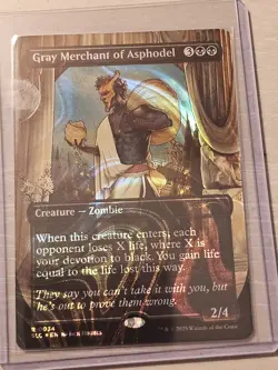 Gray Merchant Of Asphodel NM Halo Foil MTG Secret Lair Countdown Kit Unplayed - Image 1
