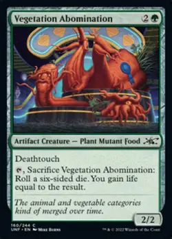 Vegetation Abomination [Unfinity] Lightly Played Foil - Image 1