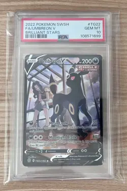 PSA 10 Umbreon V TG22/TG30 Brilliant Stars Alt Art Pokemon Card - Image 1