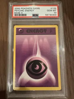 PSA 10 Psychic Energy 129/130 Base Set 2 Pokemon 2000 GEM MINT - Image 1