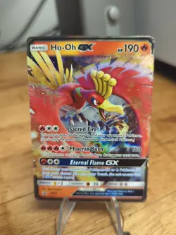 Pokemon Card Ho-Oh GX Full Art Black Star Promo SM57 - Image 1