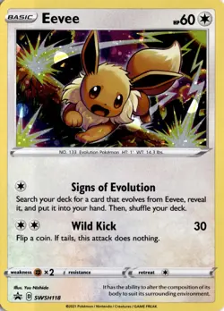 Eevee - SWSH118 SWSH: Sword & Shield Promo Cards Pokemon Card TCG - Image 1