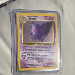 Nintendo Pokemon Gengar Fossil 94/62 Holo Rare 80 HP Stage 2 English - Image 1