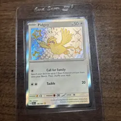 Pokemon TCG - Pidgey 196/091 Paldean Fates - Holo Shiny Rare - NM - Image 1