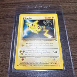 Pokemon TCG Pikachu Wizards Black Star 4 Promos Regular Rare Lightly Played - Image 1