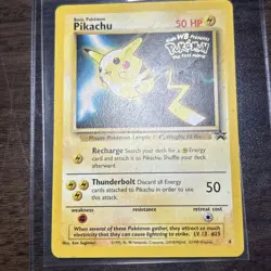 Pokemon TCG Pikachu Wizards Black Star 4 Promos Regular Rare Lightly Played - Image 2