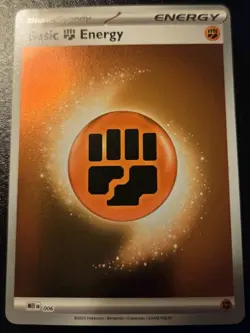 Basic Fighting Energy MEE 006 Holo Mega Evolution Pokemon TCG - Image 1