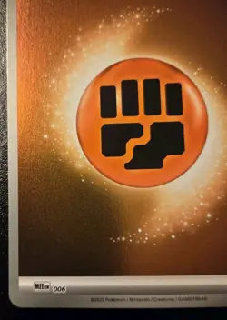 Basic Fighting Energy MEE 006 Holo Mega Evolution Pokemon TCG - Image 4